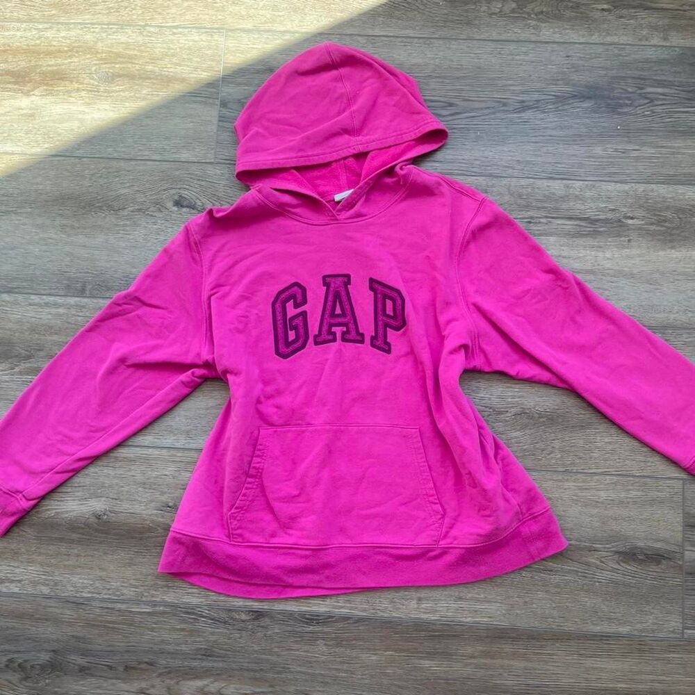 Pink Gap hoodie with embroidered logo size xxL